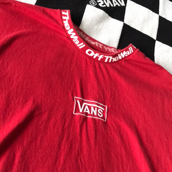 Vans OFF THE WALL Red & White Size L - Picture 1 of 4